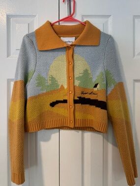 House of Sunny Daybreak Cropped Cardigan